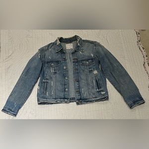 Ripped jeans jacket